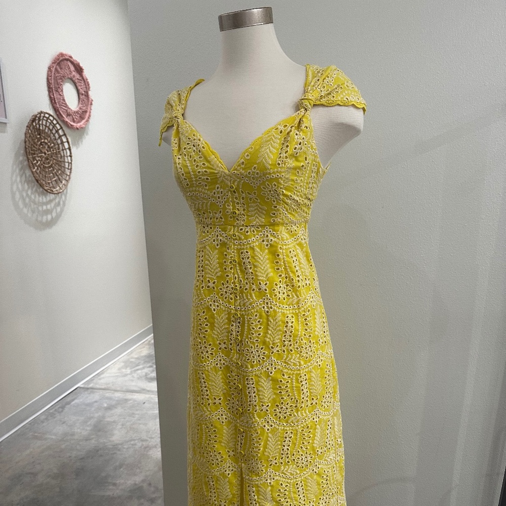 Lost + Wander Lemon Drop Midi Dress